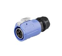 Prise d'aviation LP-20 5 conducteurs bride à quatre trous installation inversée plus connecteur femelle mâle de clôture(Female plug)