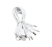 Prise de barils USB-a DC2.0 / DC2.5 / DC3.5 / DC4.0 / DC5.5, White | Câble de chargement Fil ramifié