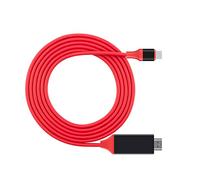 Prise de câble de l'adaptateur Type-C Professionnel de Transfert de Signal de Jeu 4K 60Hz Type-C vers Le câble Compatible HDMI Compatible avec Huawei Noir