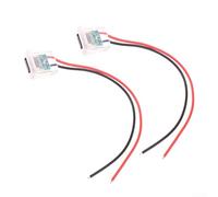 Prise de charge de type C à 2 broches, 2 ports d'alimentation femelle USB-C étanches avec voyant lumineux LED, connecteur à faible résistance pour une utilisation industrielle et extérieure (avec