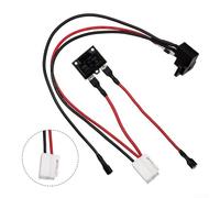 Prise de charge pour véhicule électrique pour enfant, design rond, pour 6 V, 12 V, 24 V avec fonctions de sécurité (B)