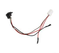 Prise de charge pour voiture électrique enfant, 6 V, 12 V, 24 V, prise avec fusible 17 A, pièce de rechange à 3 broches, noir (B)