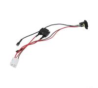 Prise de charge pour voiture électrique enfant, 6 V, 12 V, 24 V, prise avec fusible 17 A, pièce de rechange à 3 broches, noir (A)