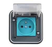 Prise de charge WITTY hager - Encastrée - Pour 1 véhicule électrique - 3KW - 2P+T - IP55