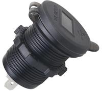 Prise De Chargeur De Voiture Usb, Prise De Voiture Qidoe 12V/24V 3.0 Livré Avec Écran Led 23,6 Pouces Et Interrupteur Tactile (Noir)[Z4246]