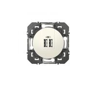 Prise De Chargeur Universel Usb Dooxie - 230 V - Blanc - 12 W - Legrand