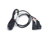 Prise de Chargeur USB for Voiture Golf 6 5 MK5 Scirocco 06-14, PD, Charge Rapide QC3.0, Bouton Adaptateur d'interface Allume-Cigare (Color : One Belt Two PD)