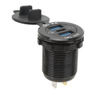 Prise de chargeur USB, prise de chargeur double USB pour voiture, prise de chargeur pour voiture, chargeur pour voiture, chargeur 12V pour voiture, prise de charge QC3.0