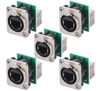 Prise de Châssis Ethercon Rj45, sur Panneau D'Alimentation/Passage D-N8FDP RJ45, Connecteur Vertical Cat5 RJ45 à SéRie D