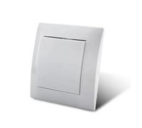 Prise de courant 16 A standard UE, prise murale standard avec terre, 86 mm x 86 mm, plastique ignifuge(1 Gang 1 Way Switch)