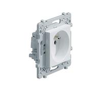 Triple prise de courant 2p+t essensya blanc