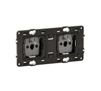 prise de courant - 2 x 2p+t - 16a - précablée - legrand céliane cm0112