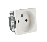 Legrand Prise 2P Mosaic – connexion bornes automatiques – 2 modules – blanc