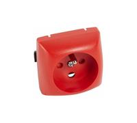 Prise de courant 2P+T à détrompage Appareillage saillie composable - rouge - 86155 - Legrand