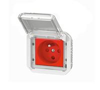 prise de courant - 2p+t - a détrompage - gris - composable - legrand plexo 069553l