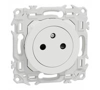 Prise affleurante - SCHNEIDER - Odace - Blanc - 2P+T - 16A - Certifiée NF