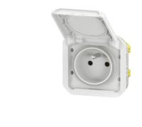 prise de courant - 2p+t - blanc - composable - legrand plexo 069621l