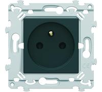 prise de courant - 2p+t - bornes automatiques - anthracite - hager essensya we100a