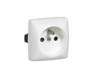 Prise de courant 2P+T bornes automatiques Appareillage saillie composable -blanc