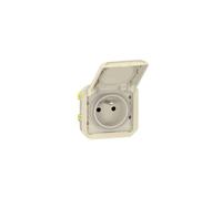 prise de courant - 2p+t - beige - composable - legrand plexo 069828l
