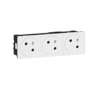 Prise de courant - 3 x 2P+T à 45° - bornes auto LEGRAND