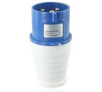 Prise de courant 32 A, 250 V, boîtier ignifuge | Courant de 32 A, design à 3 broches, fixation murale sûre, idéal pour les installations fixes
