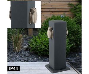 Prise de courant à 2 voies pilier jardin distributeur d'énergie terrasse extérieure fournisseur d'électricité V-Tac 8820