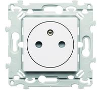 Prise de courant affleurante essensya 2P+T Pure - HAGER WE106