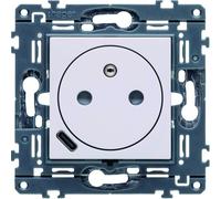 Prise de courant affleurante gallery 2P+T avec USB-C Pure - HAGER WXF114B