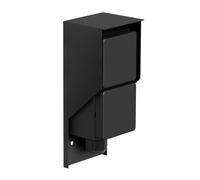 Prise de courant apparente PIWI pour l'extérieur IP44 double noir vertical