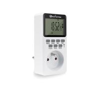 Prise de Courant avec minuterie numérique enfichable, 20 minuteries programmables, Marche/arrêt, programmes 24 h/24 et 7 j/7, Compte à rebours (AC 220 V, 16 A, 3600 W)
