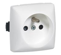 Prise de Courant avec Terre LEGRAND pour Moulure Appareillage Saillie Blanc