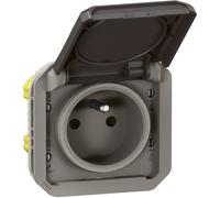 Prise De Courant Avec Volet Plexo Composable - Anthracite Legrand Leg070047