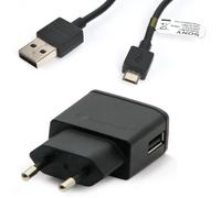 PRISE DE COURANT CHARGEUR SECTEUR BUREAU + CABLE CORDON MICRO USB ORIGINAL SONY