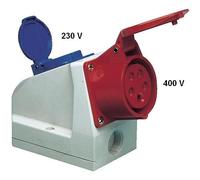Prise de courant combinée - as - Schwabe - 5x16A 400V - 1 x 230V - prise antichoc