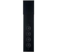 Prise de Courant D'Angle Riva Cuisine Noir 4-fach Bloc Multiprises Télescopique