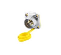 Prise de courant d'aviation étanche femelle mâle LP-20 4 broches connecteur IP68 inversé jaune UL(Flange public seat)