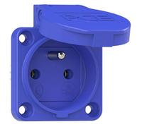 Prise de courant de protection - PC ELECTRIC - S-NOVA - IP54 - Bleu - Montage en saillie
