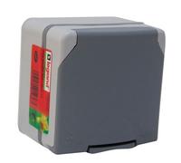 Prise de courant de puissance 20 A - étanche IP 55 - 90x90x65 mm - saillie