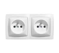 Prise de courant 2 x 2P+T ASL à borne automatique en saillie - LEGRAND - 086076
