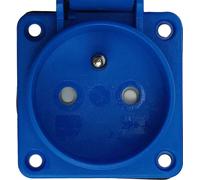 Prise de courant encastrée 230V 16A IP54 Prise de courant en saillie bleue système français TpE 6834