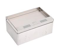 Prise de Courant Encastrée au Sol 4000 W, Prise de Courant Standard Européenne avec Boîtier étanche en Acier Inoxydable, Boîtier de Prise de Courant intégré, Prise de Terre