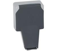 Prise De Courant étanche 2p+t Avec Volet Ip66 Fiche Engagée Plexo Composéble 16a 250v Gris Legrand 090485