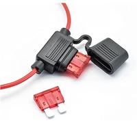 Prise de courant étanche petite lame Type porte-fusibles en ligne en ligne avec fusible 10A fusibles de remplacement de voiture automatique longueur 16AWG Câblage de protection