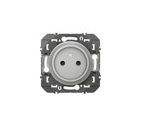 Prise de courant LEGRAND Dooxie 2P à puits 16A aluminium