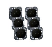 Prise de courant - Legrand - Dooxie 300455 - Lot de 6 - Noir - 16A - Surface composable