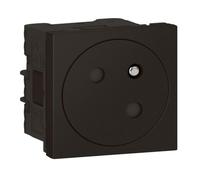 Legrand Prise de courant Mosaic 079145L 2P+T Surface Link raccordement latéral 2 modules noir mat