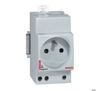 Prise de courant modulaire 10A à 16A 250 V~ 2P+T à éclips 2.5 modules - LEGRAND - 004280