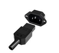 Prise de courant prise de courant AC, ensemble complet de prises d'accueil mâles et femelles assorties, prise de charge 10A(Male socket+female plug)