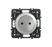 Prise de courant sans terre LEGRAND Céliane titane